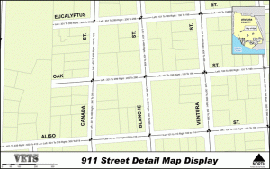 911 Street Detail Map Display